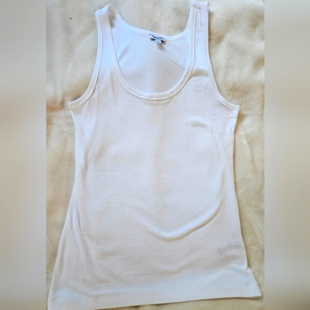 SPLENDID SLEVELESS TANK TOP WHITE SIZE M